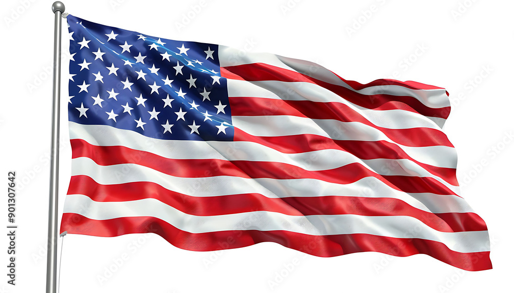 Waving American Flag