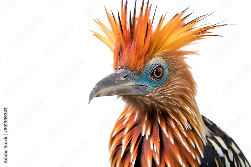 Vibrant hoatzin bird in PNG format isolated on transparent background with distinctive feather patterns and unique appearance Vibrant hoatzin bird in PNG format isolated on transparent background with distinctive feather patterns and unique appearance