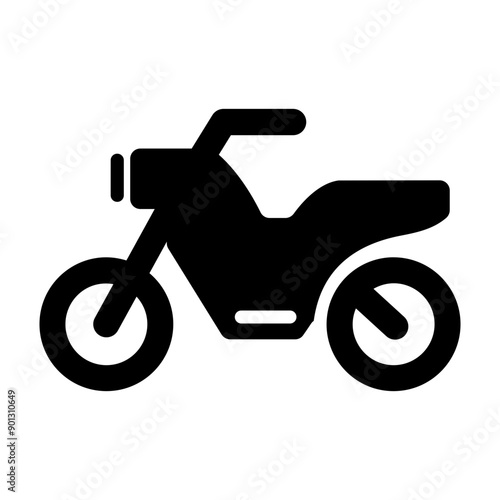A bike parking icon in filled style