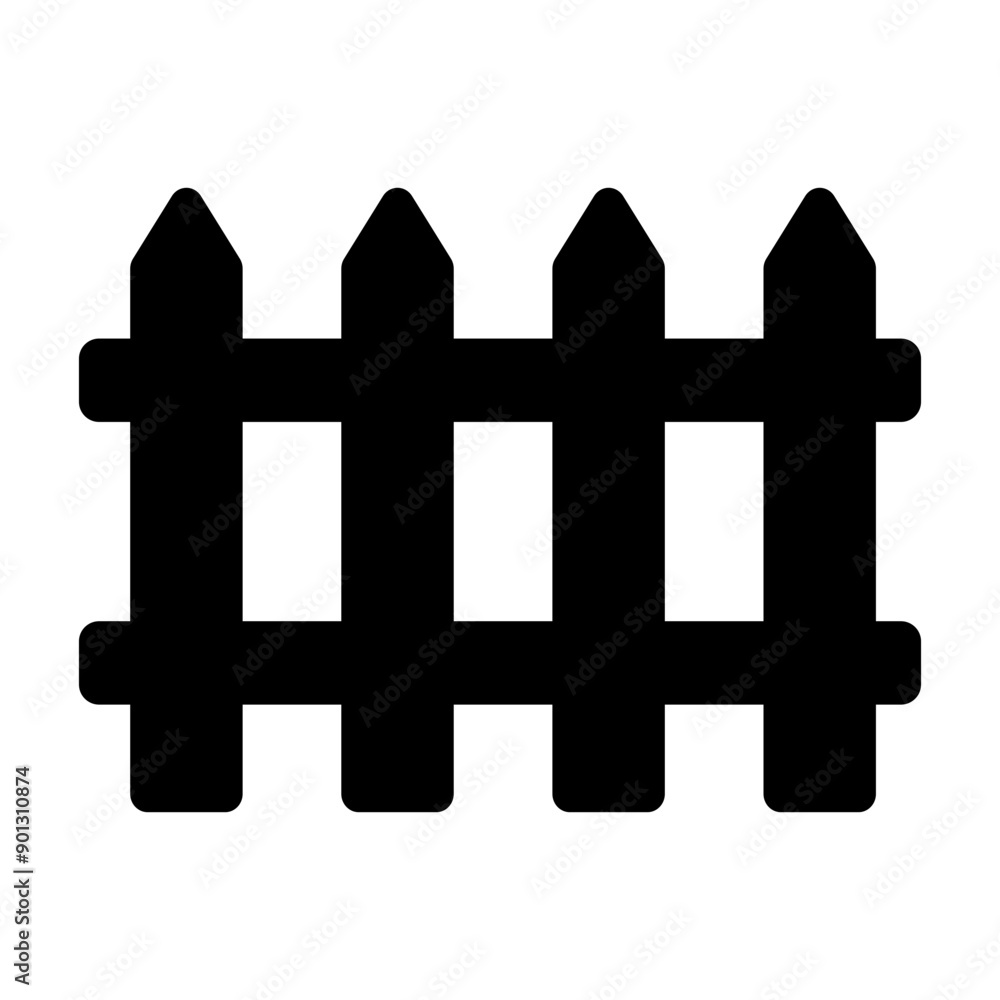 Obraz premium A glyph style icon of fence