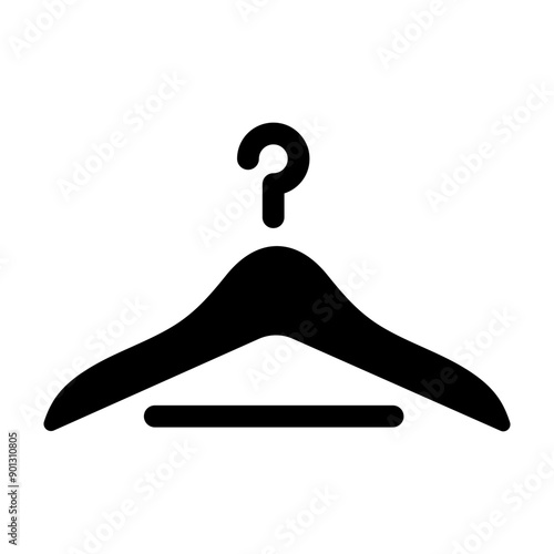 A dressing room icon in glyph style