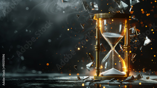 broken hourglass