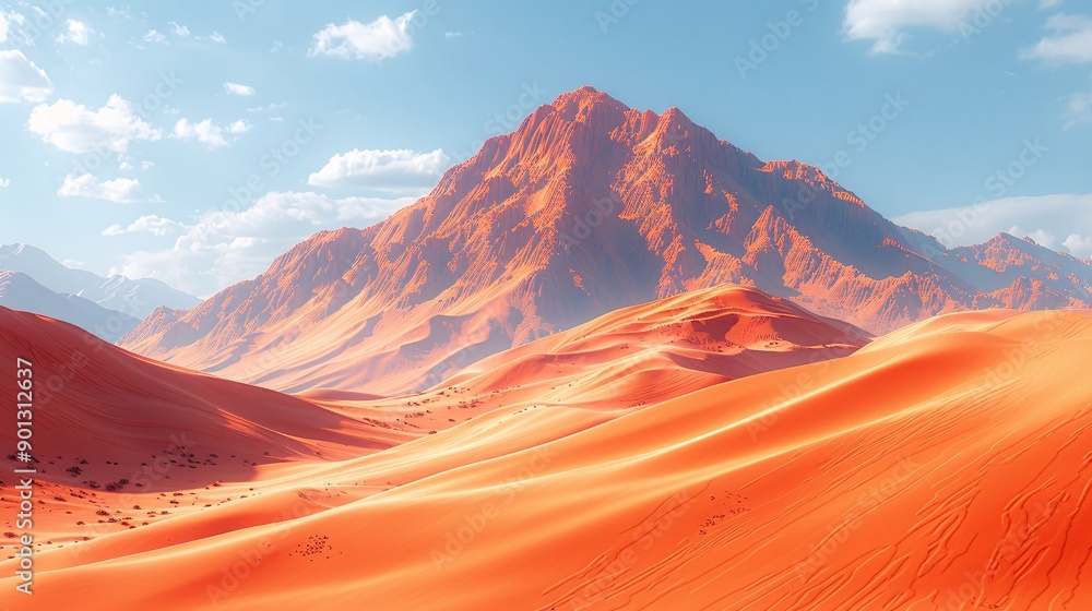 Fototapeta premium Desert dune backgrounds, flowing sand patterns.