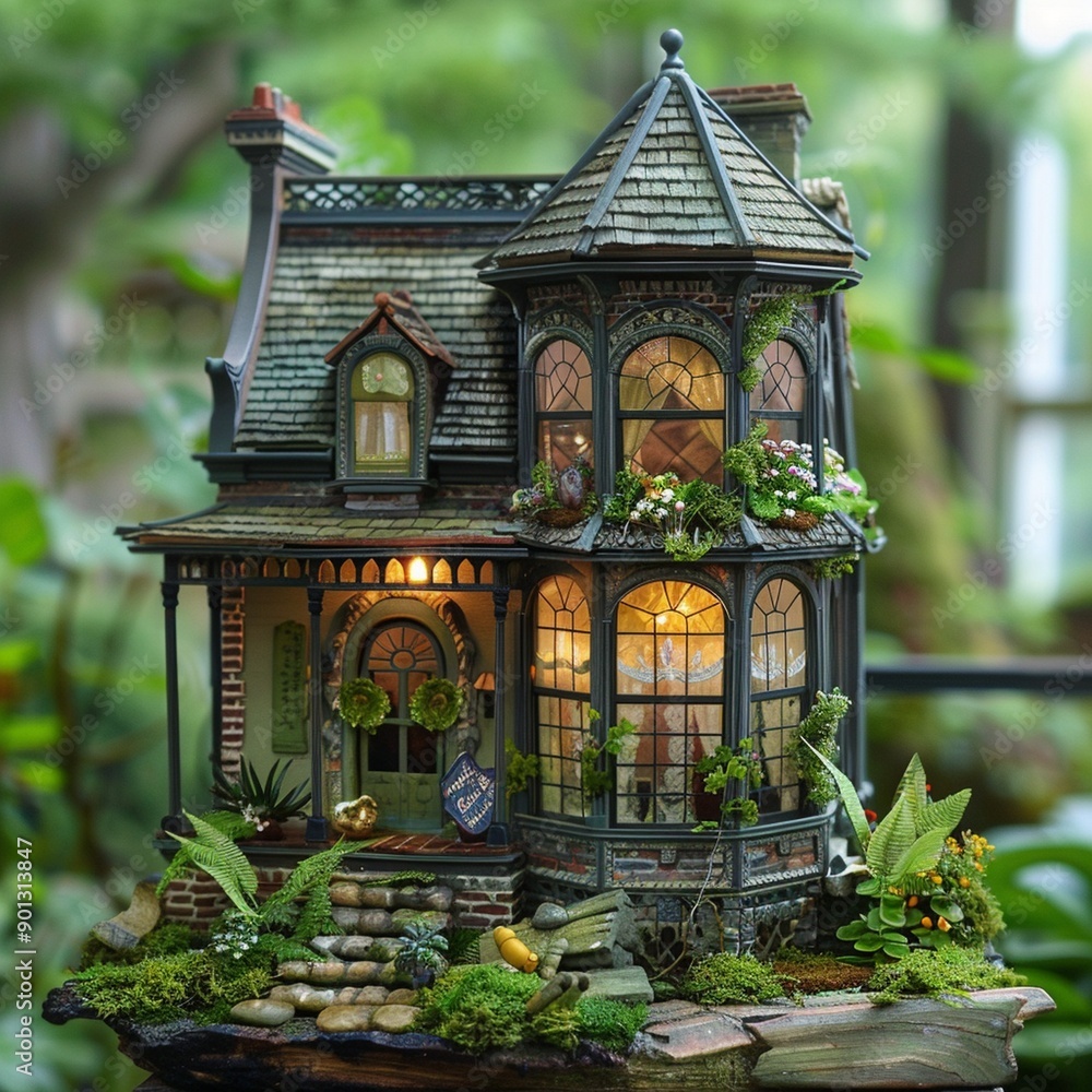 Fototapeta premium Miniature HOME Model, Real estate business house