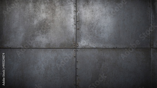 Metallic panels showing age and deterioration with visible rivets, suitable for industrial and vintage-themed projects.