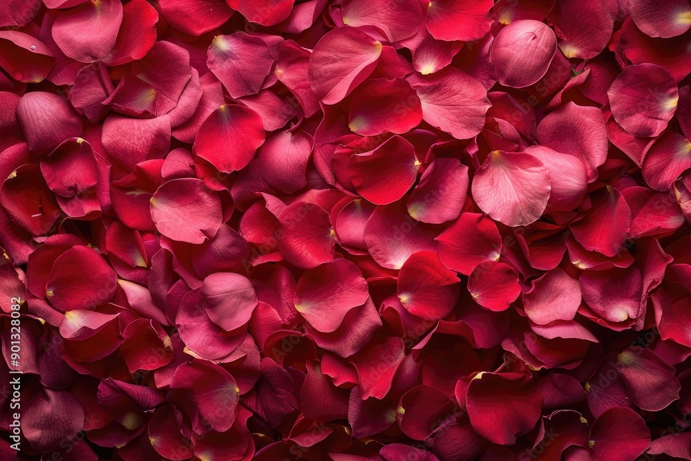 A close up of red rose petals. Concept of beauty and romance, as the petals are arranged in a way that creates a visually appealing pattern A close up of red rose petals. Concept of beauty and romance, as the petals are arranged in a way that creates a visually appealing pattern