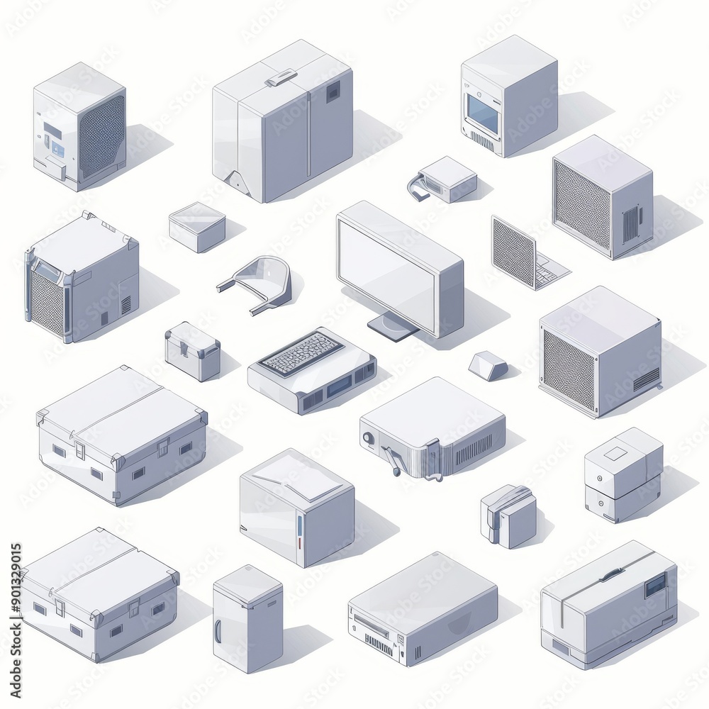 isometric view of a building