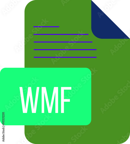 WMF ip icon black & grey fill with symbol photo