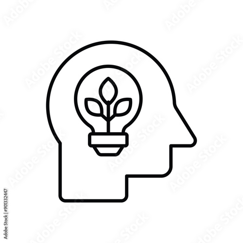 Growth Mindset vector icon