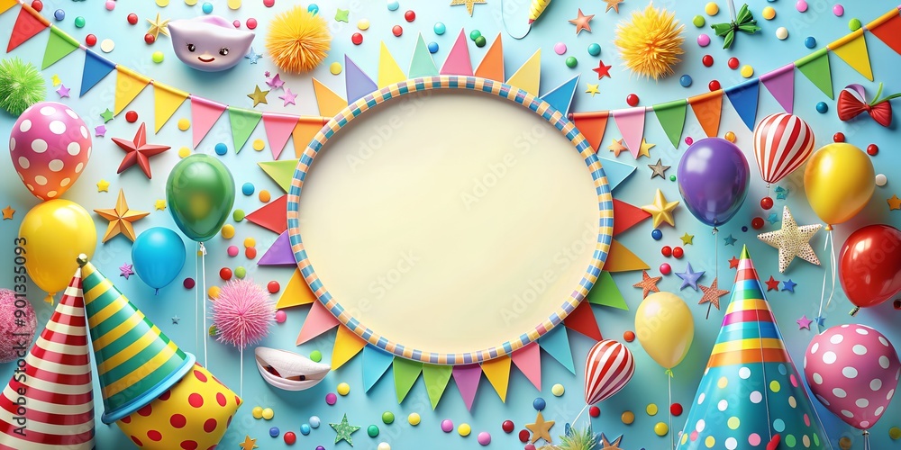 Obraz premium Party Fete Karneval Geburtstag Dekoration AI-Created Content