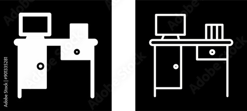 Working Table Vector Icon