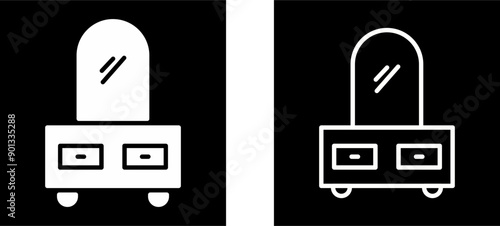 Dressing Table Vector Icon