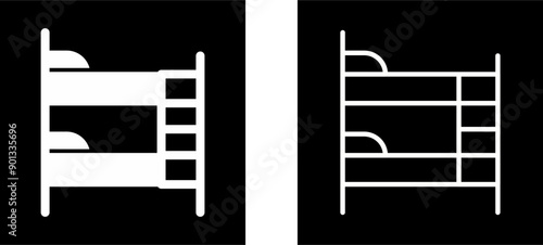 Bunk bed Vector Icon
