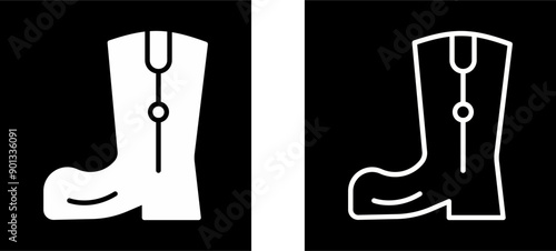 Cowboy Boot Vector Icon