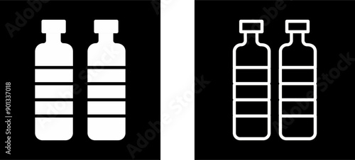 Bottle in Water Vector Icon