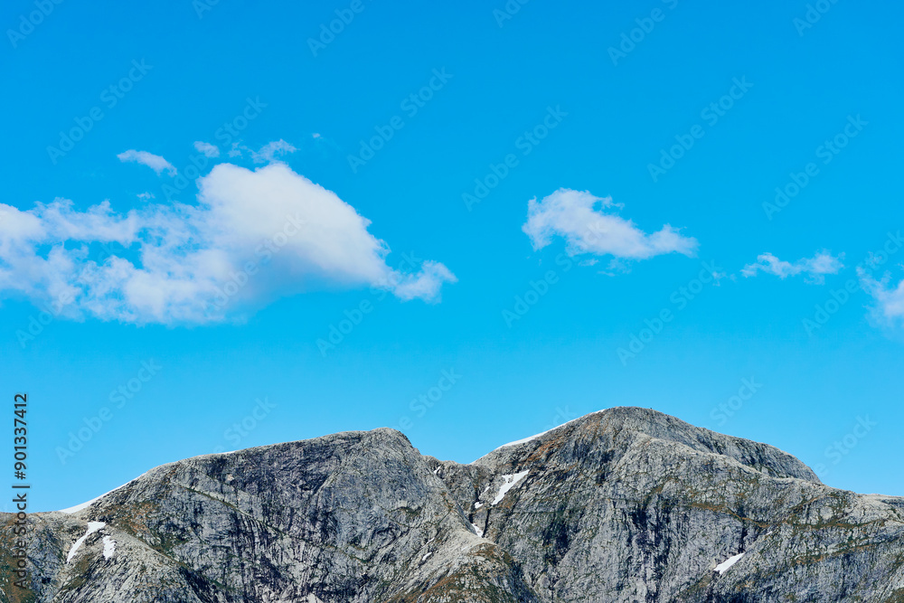 Mountain from the Norwegian Scenic Route of the Gaularfjellet Mountains in July 2024. Mountain from the Norwegian Scenic Route of the Gaularfjellet Mountains in July 2024.