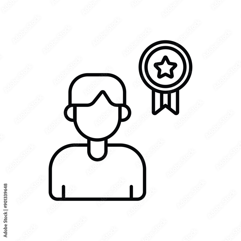 Role Model vector icon