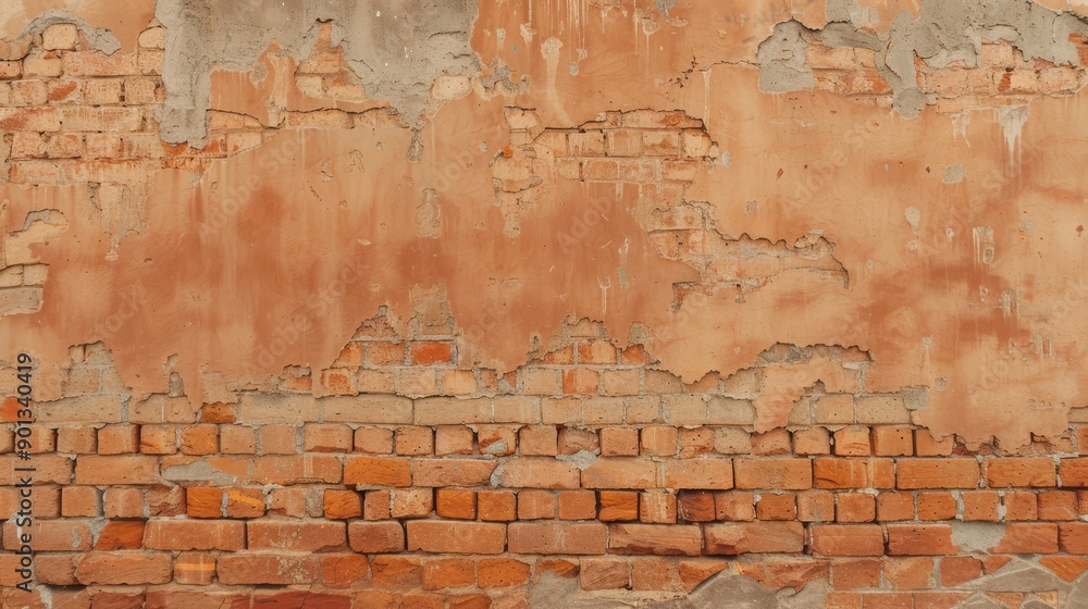Textured background of an old brick wall, Surface, urban Textured background of an old brick wall, Surface, urban