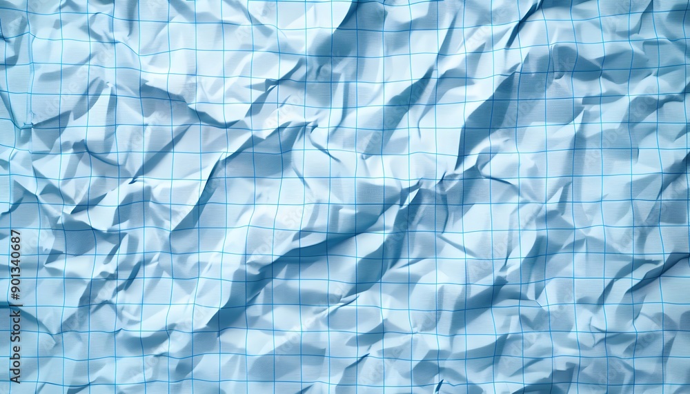 Obraz premium blue paper with grid