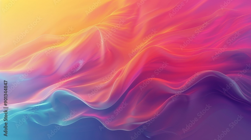 Abstract rainbow gradient with smooth, flowing transitions and vibrant colors Abstract rainbow gradient with smooth, flowing transitions and vibrant colors
