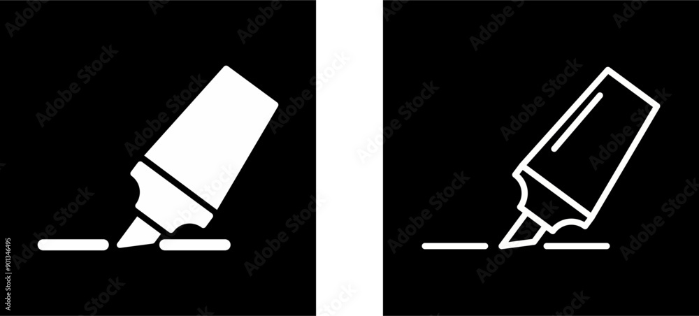 Fototapeta premium Highlights Marker Vector Icon