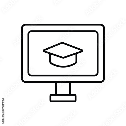 Online Courses vector icon