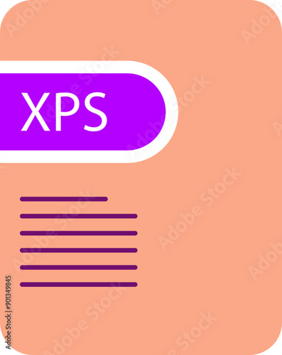 XPS File icon deep and minimal