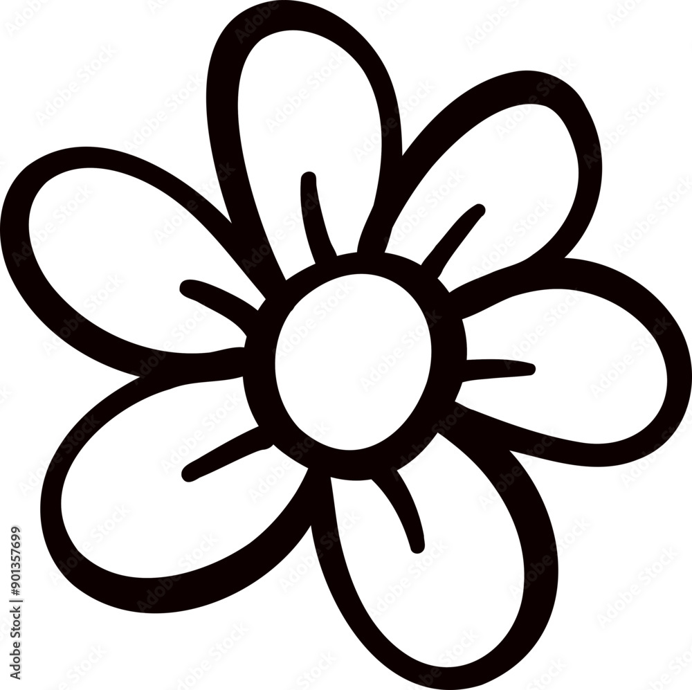 Groovy retro autumn flower hippie cartoon coloring outline doodle playful and vibrant fall season illustration. Groovy retro autumn flower hippie cartoon coloring outline doodle playful and vibrant fall season illustration.