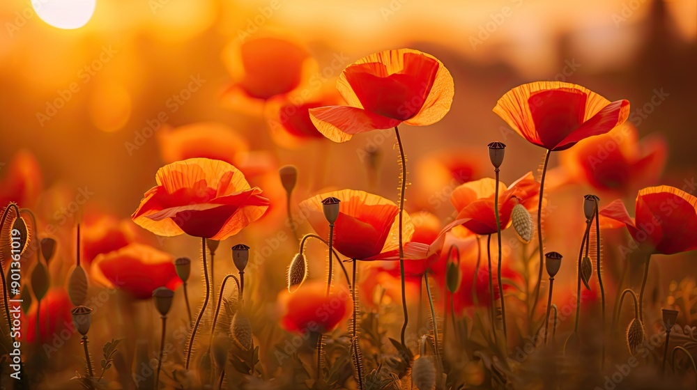 Fototapeta premium field of poppies
