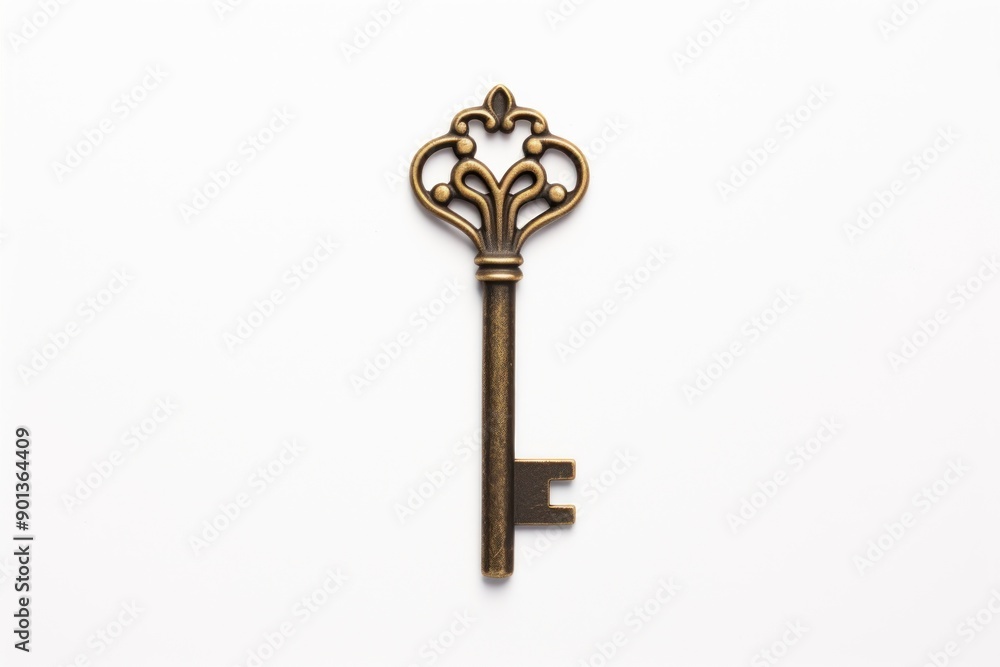 Key shape white background protection security. Key shape white background protection security.