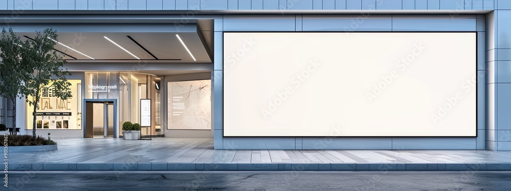 blank white banner. Selective focus blank white banner. Selective focus