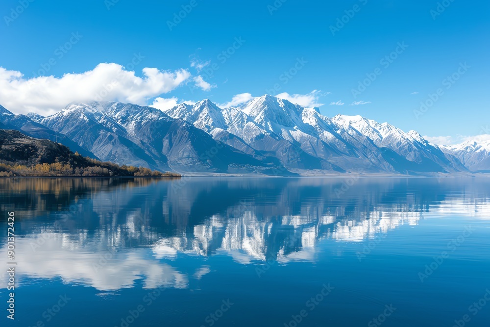 Tacksharp image of a serene lake reflection, perfect symmetry, mountain backdrop, Tacksharp image of a serene lake reflection, perfect symmetry, mountain backdrop,