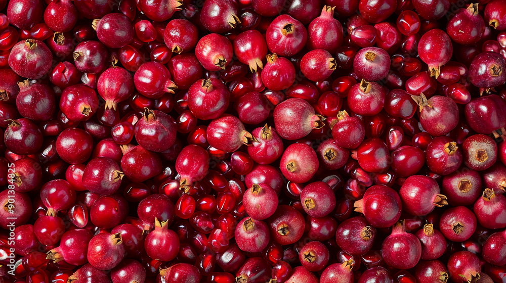 A seamless background pattern featuring pomegranate garnet fruits. A seamless background pattern featuring pomegranate garnet fruits.