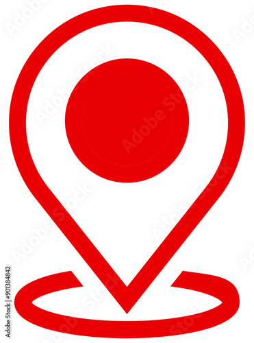 Free Download  Location icon or point symbol. Vector - GFXLoad