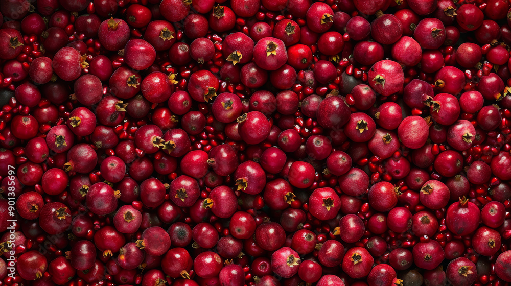 A seamless background pattern featuring pomegranate garnet fruits. A seamless background pattern featuring pomegranate garnet fruits.