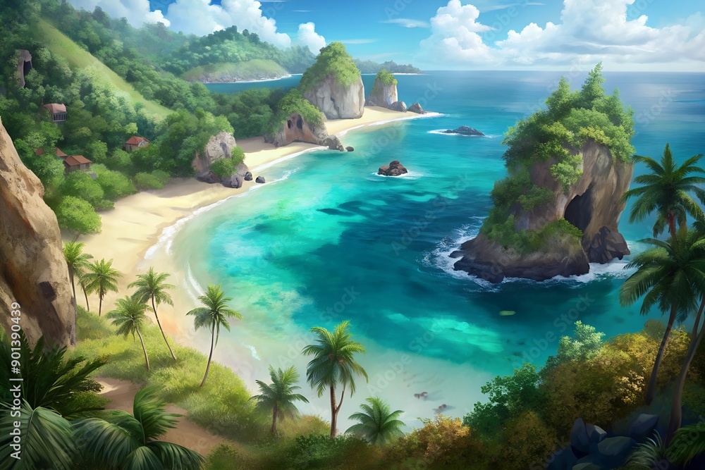 Fototapeta premium the tropical coast