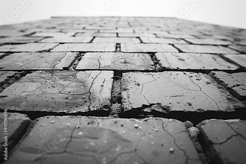 Artistic Bricks: High Contrast Macro Photography with Space for Text＿Perfect for graphics, advertisements, or backgrounds.