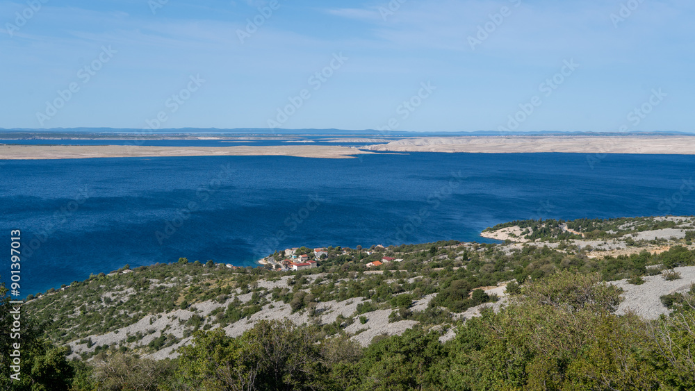 view of the sea from the, Adriatic Sea, Croatia view, coastline view of the sea from the, Adriatic Sea, Croatia view, coastline