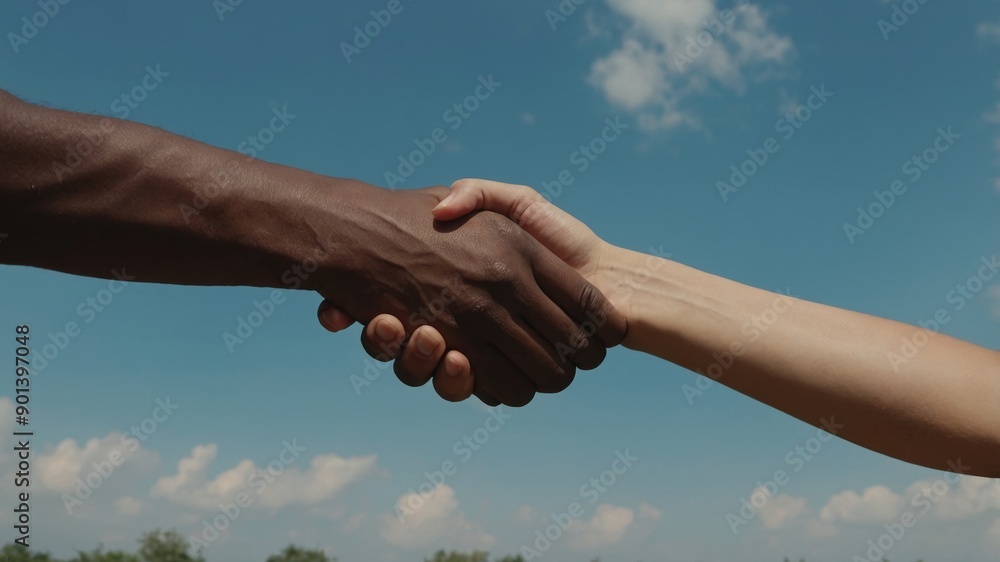 Handshake is a symbol of happy friendship on Friendship Day. Handshake is a symbol of happy friendship on Friendship Day.