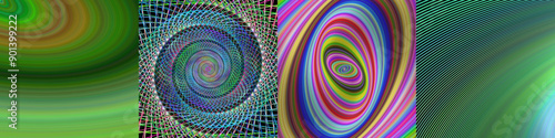 Abstract digital art background collection