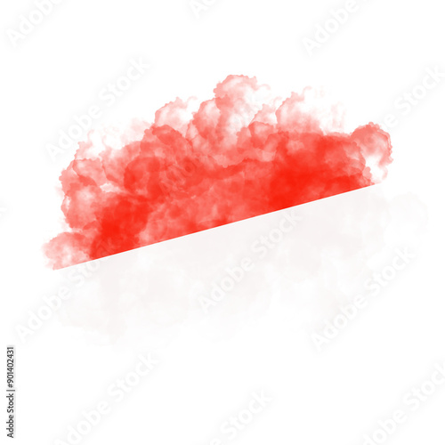 Abstract Brush Indonesian Flag photo