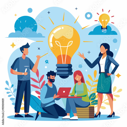 business people with idea