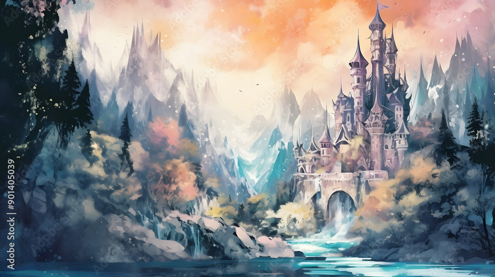 Enchantments Fantasy Watercolor Style Enchantments Fantasy Watercolor Style