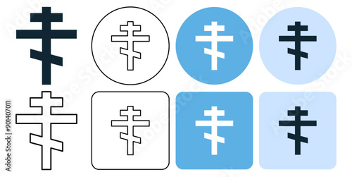 eastern orthodox icon symbol ui and ux design, glyphs and stroke line icon