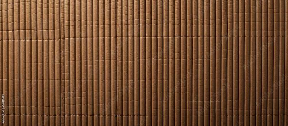 Corrugated cardboard in brown provides a textured backdrop ideal for a copy space image Corrugated cardboard in brown provides a textured backdrop ideal for a copy space image