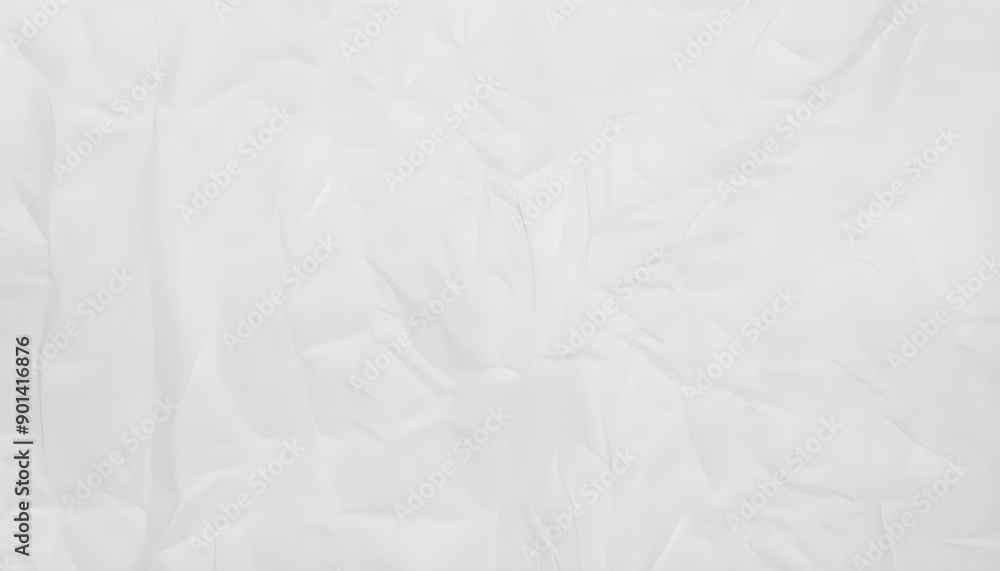 Naklejka premium the wet crumpled white paper texture 