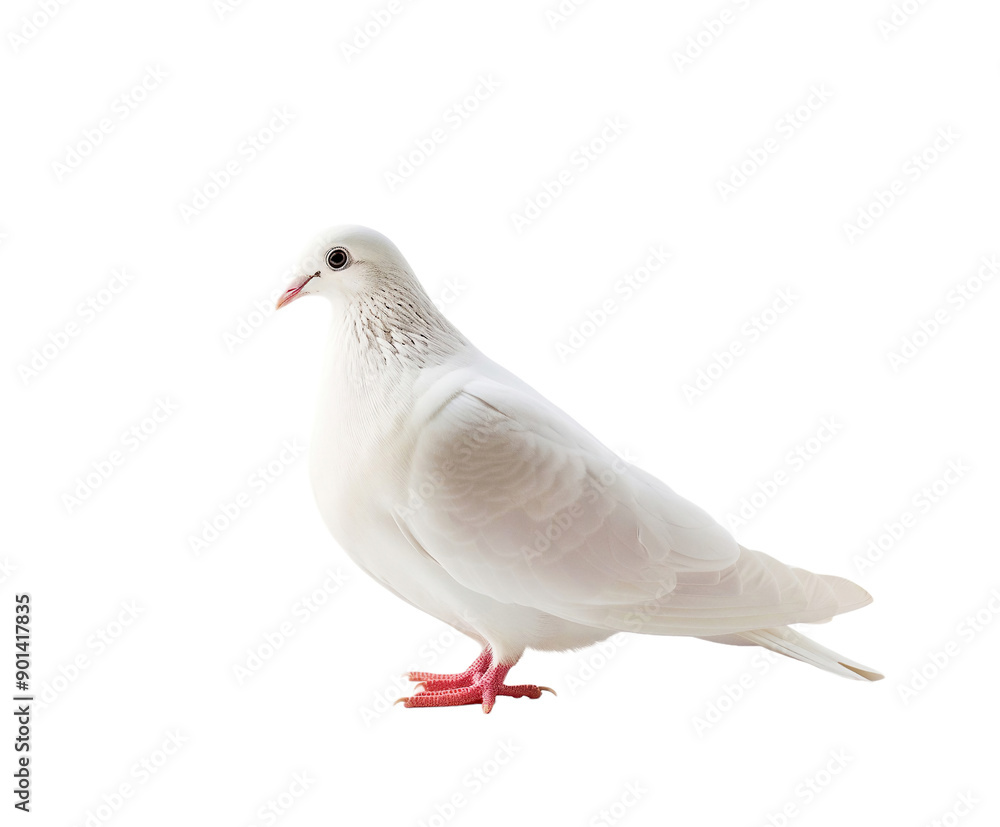 dove bird or white pigeon in white background dove bird or white pigeon in white background