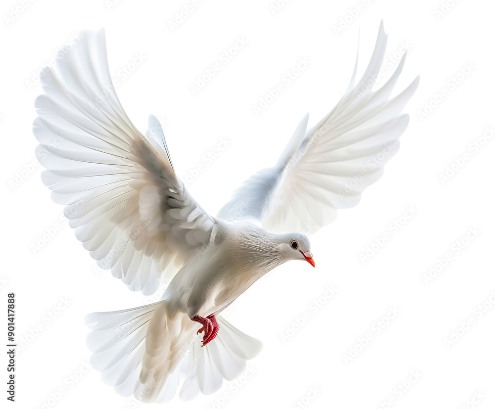dove bird or white pigeon in white background dove bird or white pigeon in white background