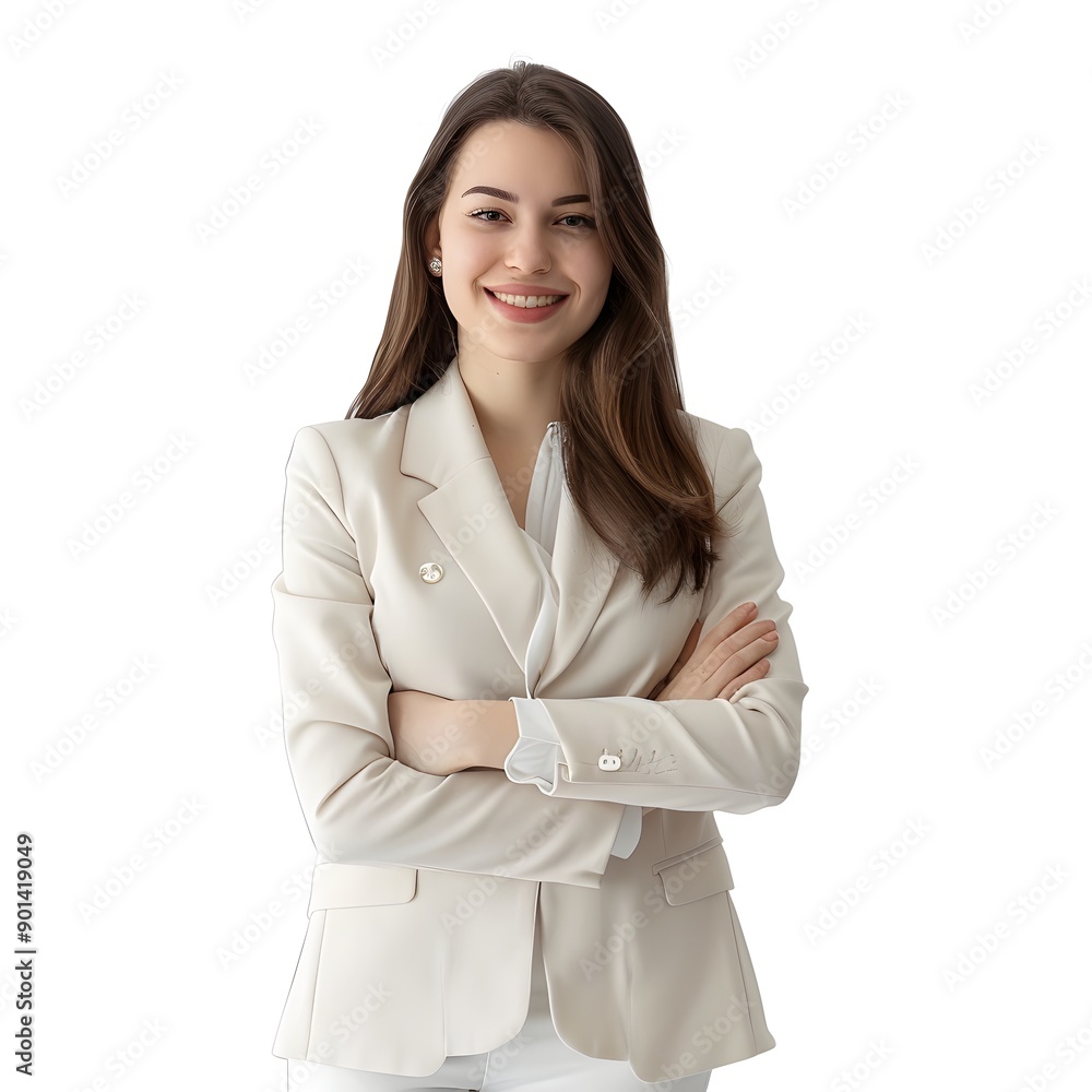 portrait of a businesswoman on a white background portrait of a businesswoman on a white background