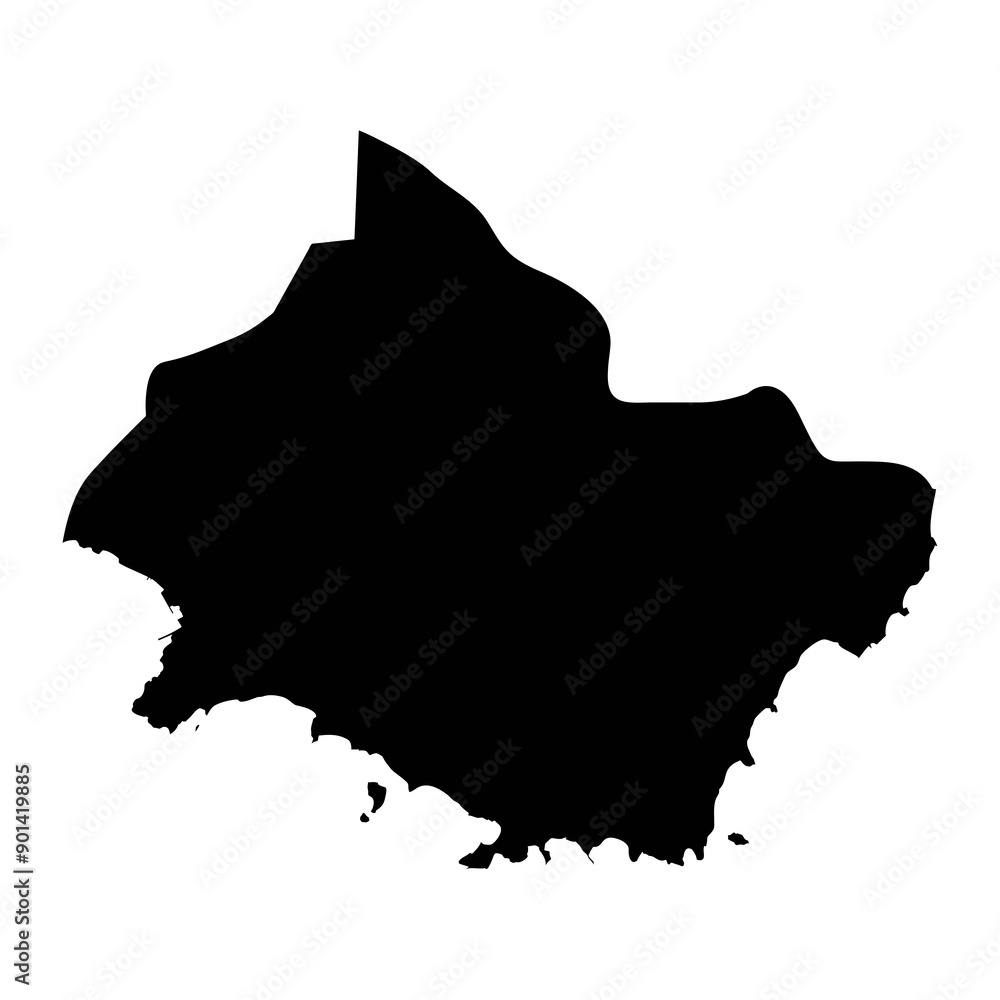 Saint George Parish map, administrative division of Saint Vincent and the Grenadines. Vector illustration. Saint George Parish map, administrative division of Saint Vincent and the Grenadines. Vector illustration.